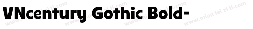 VNcentury Gothic Bold字体转换